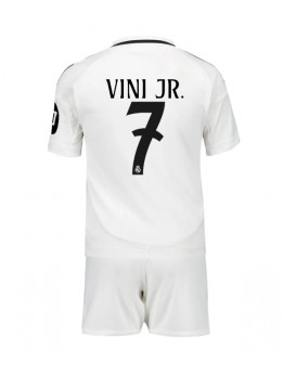 Billige Real Madrid Vinicius Junior #7 Hjemmedraktsett Barn 2024-25 Kortermet (+ Korte bukser)